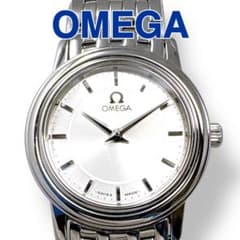 オメガ デビル プレステージ シルバー レディース 腕時計 ブランド 稼働 美品