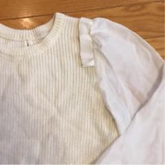 袖シフォンニットのサムネイル