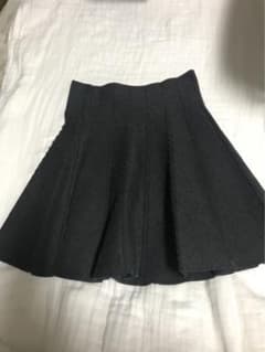 フレアスカート ミニ丈 ミニスカート 細見え 足長効果 グレー スカートのサムネイル