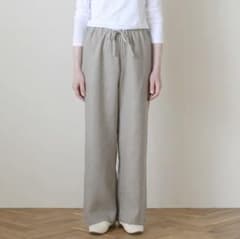 fog linen workオワーズ リネンパンツ ナチュラルのサムネイル