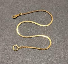 K18】 ブレスレット スネークチェーン 18.5cm 2.06g - メルカリ