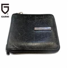 GARNI ブラック レザー 二つ折り財布のサムネイル