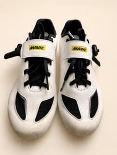 MAVIC ホワイト ビンディングシューズ MAVIC ロードバイク シューズ 26.5cm ビンディングシューズ ホワイト