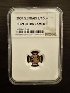 NGC PF69 1/4ソブリン金貨【22金】 エリザベス2世2009のサムネイル
