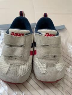 asics ベビーシューズ ベージュ/ネイビー/レッド　13cmのサムネイル