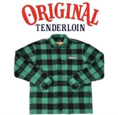 Tenderloin オリーブグリーン チェックシャツ Tenderloin オリーブグリーン チェックシャツ 一 番 安い