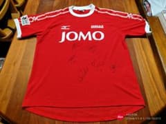 JOMOオールスター2005直筆 サイン入りTシャツ8名分、ジュニーニョ他 JOMO Jリーグ オールスターサッカー J-EASTユニフォーム サイン入り
