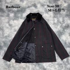希少 黒ペイズリー Barbour バブアー オイルドジャケット ウィンドウ 