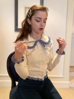 epine knit cardigan カーディガン白 エピヌ お値下げ可能のサムネイル