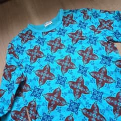 Barry Barry 長袖カットソー 青・茶色 花柄のサムネイル