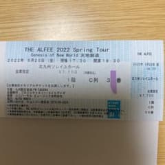 THE ALFEE 5月20日　北九州ソレイユホールのサムネイル