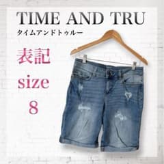 [TIME AND TRU] 데미지 가공 데님 하프 팬츠 청바지 8