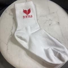 D.V.U.S ハート刺繍 ソックス ホワイトのサムネイル