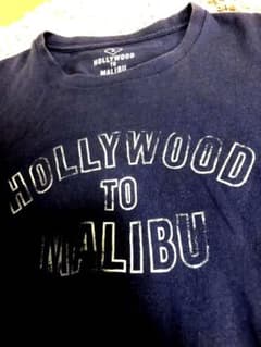 Hollywood To MALIBU ハリウッドトゥマリブ　ネイビー　Tシャツのサムネイル