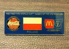 2002 FIFA ワールドカップ ポーランド ピンバッジ マクドナルド コーラのサムネイル