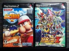 PS2 소프트 실황 파워풀 프로 야구 14 슈퍼 로봇 대전 Z 2개 세트