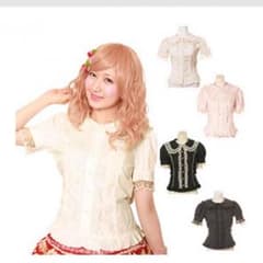 百合沢柚希様専用＊【新品・未使用】BODY LINE オフホワイト ブラウスのサムネイル