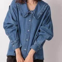⭐︎値下げ⭐︎ BIGカラーデニムジャケシャツのサムネイル