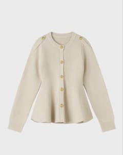 【THE TOÉ】Rosen Peplum Cardigan Mサイズのサムネイル