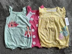 【カーターズ6か月女の子夏用】3枚セットのサムネイル