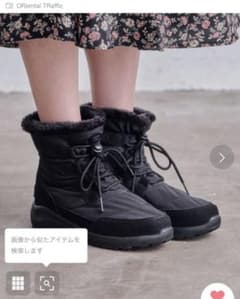 今週まで　オリエンタルトラフィックレースアップ　L 黒　スノーブーツのサムネイル