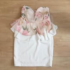 Tika ドレス キャバ ミニドレス ペプラム 花柄のサムネイル