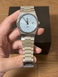 な*る様 TISSOT PRX 40mm 自動巻き腕時計 アイスブルー文字盤 - メルカリ
