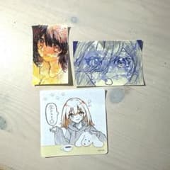 Thumbnail of 【手書き】 ミニイラスト シール コラージュ 女の子