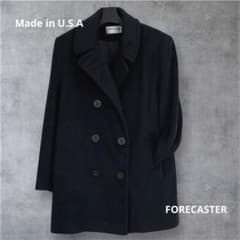 FORECASTER ウールコート ピーコート ダブルブレストM〜L相当 90s