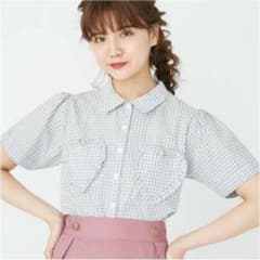 merry jenny ハートポケットブラウス グレーのサムネイル