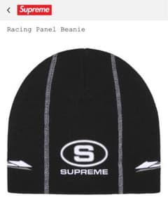 Supreme Racing Panel Beanie ブラックのサムネイル