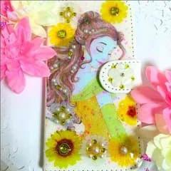 *梨那* 様 確認用◡̈♥︎﻿オリジナル押し花ケース 美女と野獣 ベルのサムネイル