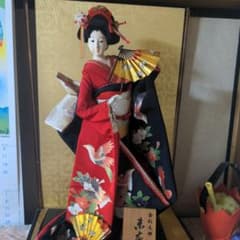 金彩友禅 赤左の舞 日本人形 伝統工芸品 - メルカリ