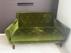 カリモク60 モケットグリーン ロビーチェア 2シーター ソファ - メルカリ