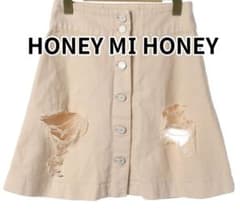 HONEY MI HONEY ダメージデニムスカートのサムネイル