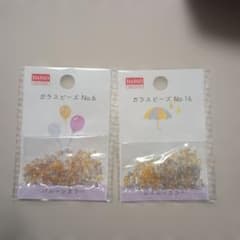 DAISO ガラスビーズ No.6 No.16 2点セットのサムネイル