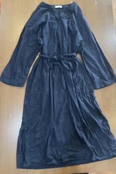chocol raffine robe ネイビー ロングシャツワンピース