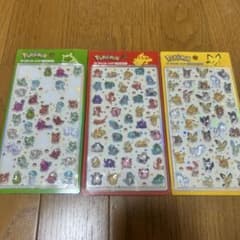 ポケモン 3Dクリスタルステッカー 3種セット 韓国限定のサムネイル