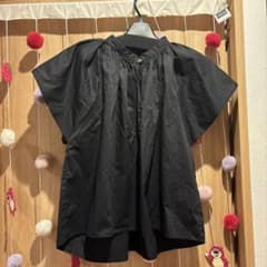 MACPHEE マカフィー 半袖 ギャザーブラウンブラック 36黒S 美品 - メルカリ