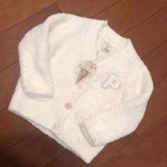 新品未使用ジェラートピケ キッズ 白 ホワイト カーディガンのサムネイル