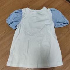 Jacadi 12A ホワイト ストライプ Tシャツのサムネイル