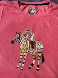 PAUL SMITH ストライプ馬 Tシャツ Mのサムネイル