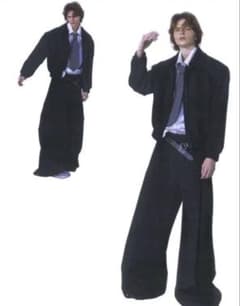 Fax copy express ワイドスラックス ブラック Lサイズのサムネイル