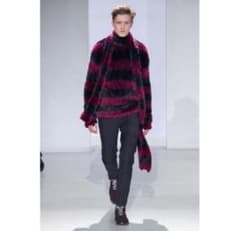 JOHN LAWRENCE SULLIVAN ファーリーボーダーニット JOHN LAWRENCE SULLIVAN ファーリーボーダーニット - メルカリ