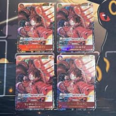 ワンピースカード モンキー・D・ルフィ ST01-012 SR パラレル 4枚