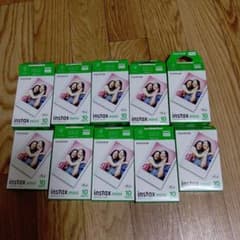 instax mini チェキ10枚　フィルム10セット　合計100枚のサムネイル