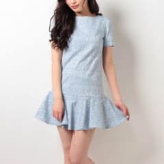 ぽんきちさん専用♡未使用ジャガードフリルワンピース(定価13000円)のサムネイル