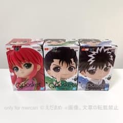 Qposket 유령☆유☆백서 피규어 3종 세트(유스케, 조마, 비영)