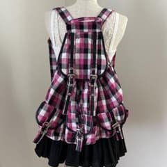 y2k 森ガール 平成ギャル 平成女児 リュック バッグ チェック レトロ