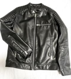 【美品】ZARAフェイクレザー　ライダースジャケットのサムネイル